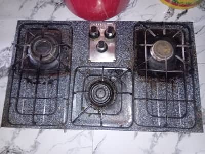3 Burner Gas Stove  Hob For Sale