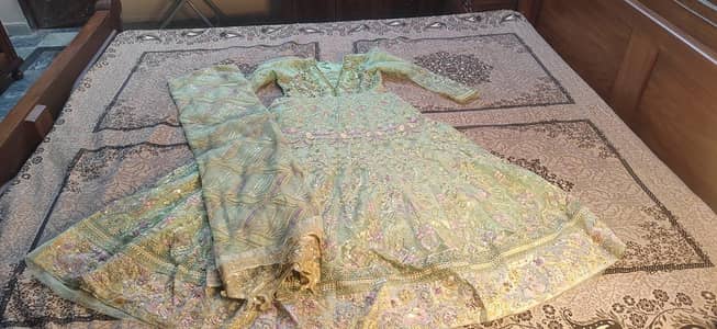 ​Beautiful Heavy Embroidered Fancy Maxi with Dupatta for Sale