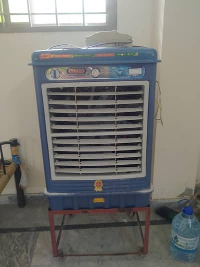 Ac/Dc air cooler with wheel stand and power supply