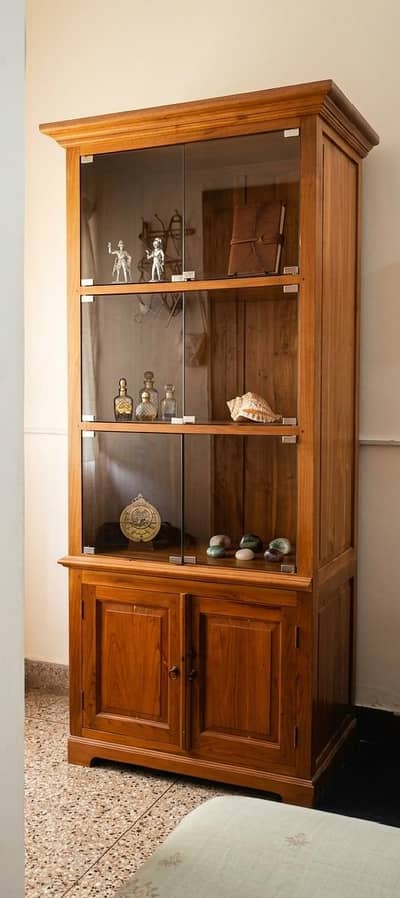 cherry wood showcase
