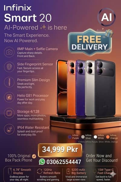 Infinix Smart 20 FOR SALE BOX PACK