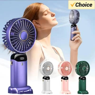 Digital foldable USB Rechargabal Fan