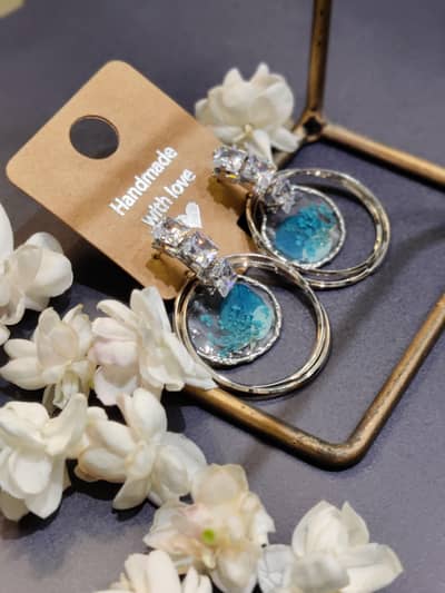 handmade resin earrings