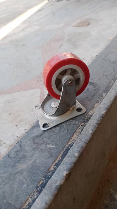 CASTER WHEELS TROLLEY PAIYYA RED