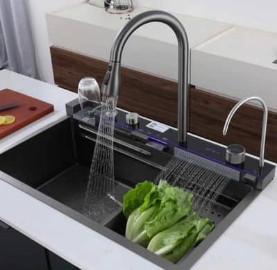 Kitchen piano sink , and kitchen taps