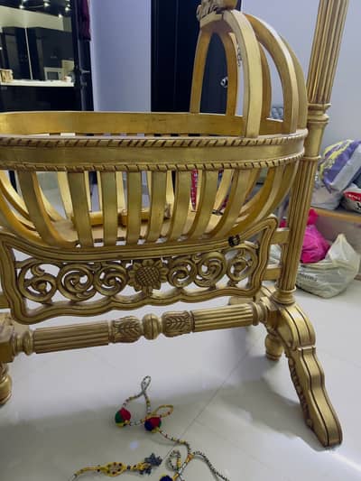 Royal Style Wooden Baby Cot – Comfortable & Secure