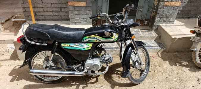 Honda CD 70 Model 2023 Black