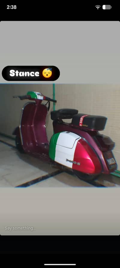 vespa scooter 150cc 2 stroke  2 stroke engine
