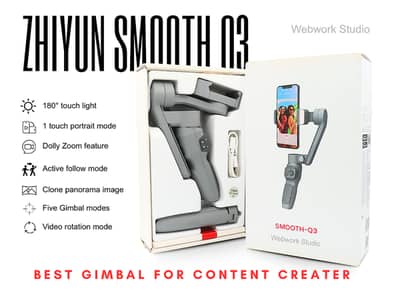 Zhiyun Smooth Q3 Gimbal for Sale – Like New!