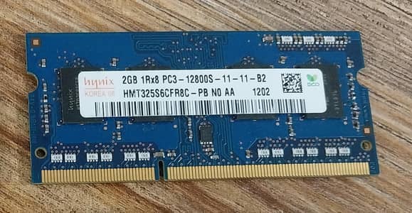 Hynix branded DDR3 ram 2gb like new