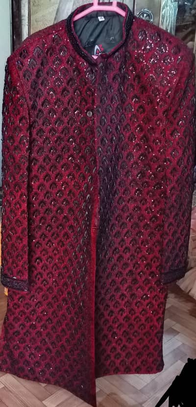 Groom sherwani with Qulla excellent condition onlny once wedding wear