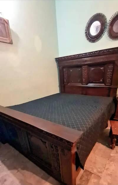 solid wood bed