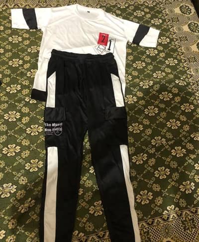 Cash on delivery. Men's graphic track suit for summer wear