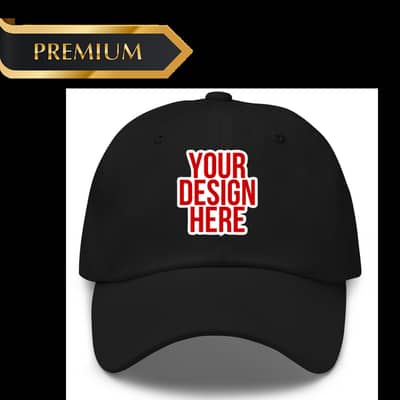 Print on Demand Premium Classic Hat | Adjustable Cotton Baseball Cap f