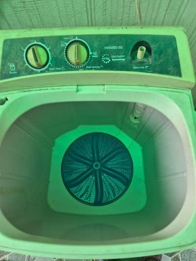 washing machine and dryer are in perfectly working condition