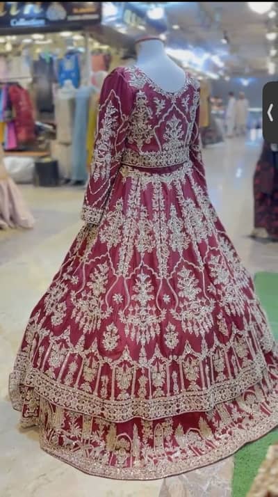 Elegant Mehroon Bridal Lehenga – Wedding Wear
