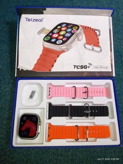 Telzeal 5G Smartwatch | AMOLED Display | Wireless charger
