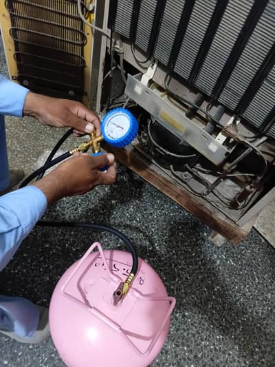 refrigerator gas refill only call