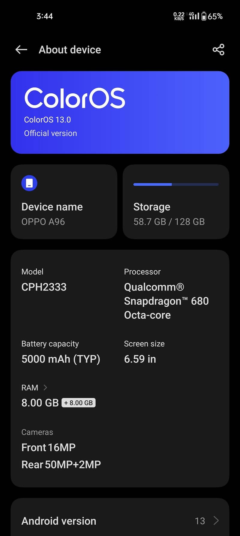 OPPO A96 1
