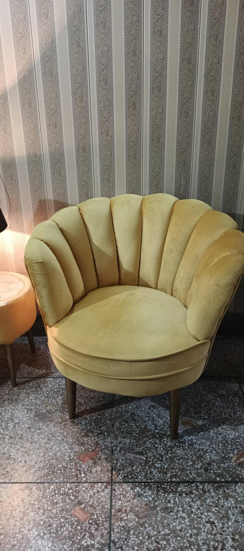 Velvet Shell Sofa Set – 2 Sofas With Coffee Table 1
