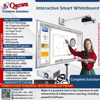 Smart Whiteboard, Interactive Whiteboard, Interactive Touch Display
