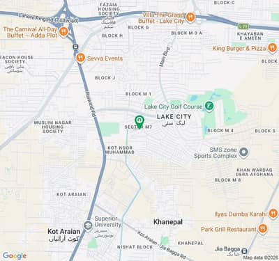 ARZ Properties Offers 7 Marla House For SALE In Sector M-7 A Lake City Lahore.