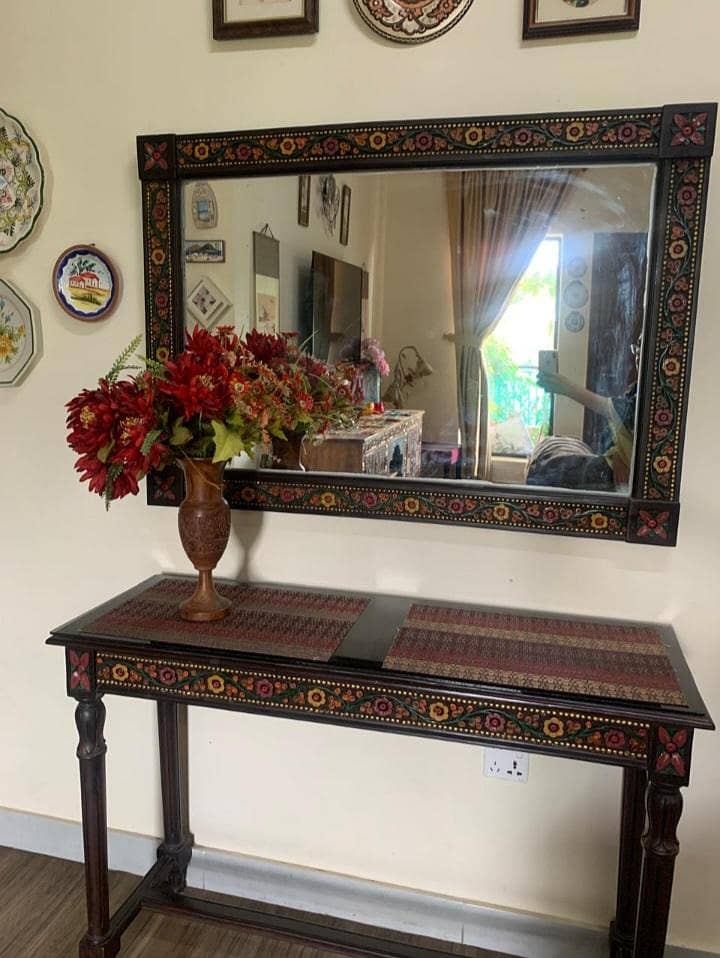 Solid Wood Console 1