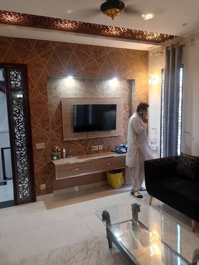 10 marla tile floor luxury Upper portion is for rent with soler in Tariq Gardens near Wapda Town