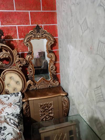 bad mattress two side table and dressing03076813497
