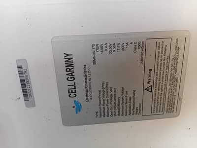 Soler Plates cell germny dc coper wire and L2 stand for sale