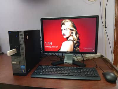 DELL DESKTOP PC FULL SET/ CORE I5/ 8GB DDR3 RAM/ 500GB HDD/ 20" IPS
