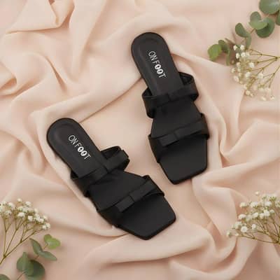 Black botie women casual sandals