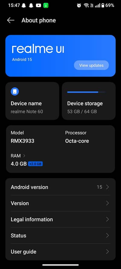 realme note 60