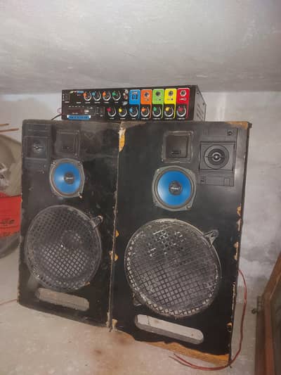 Powerful Home Sound System with Amplifier & Dual Speakers for Sale