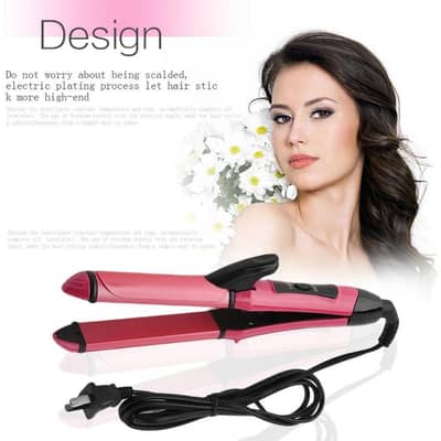 Nova 2 in 1 Hair Straightner & Curler (New) CASH ON DELIVERY ALL PAK