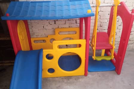 kids slide and swing
