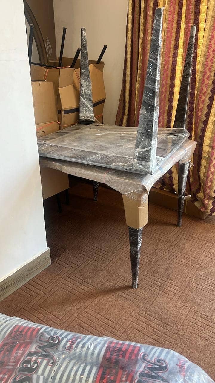 High back chairs & table 1