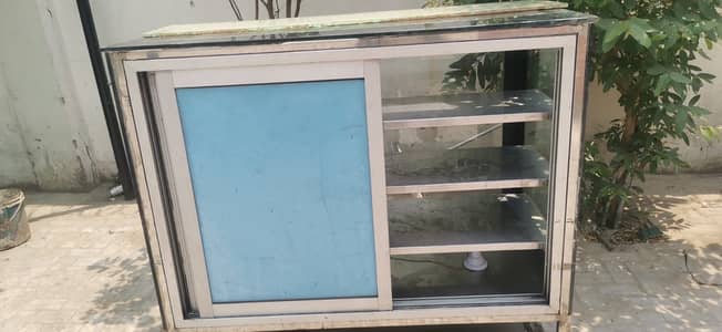 Metal and glass showcase
