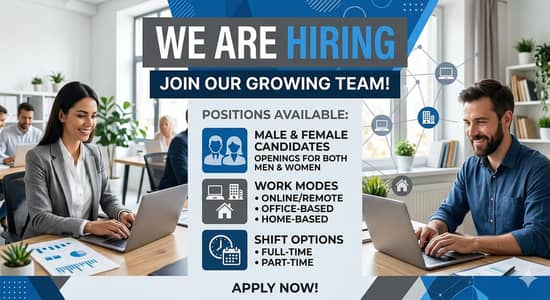 Online jobs for male and female