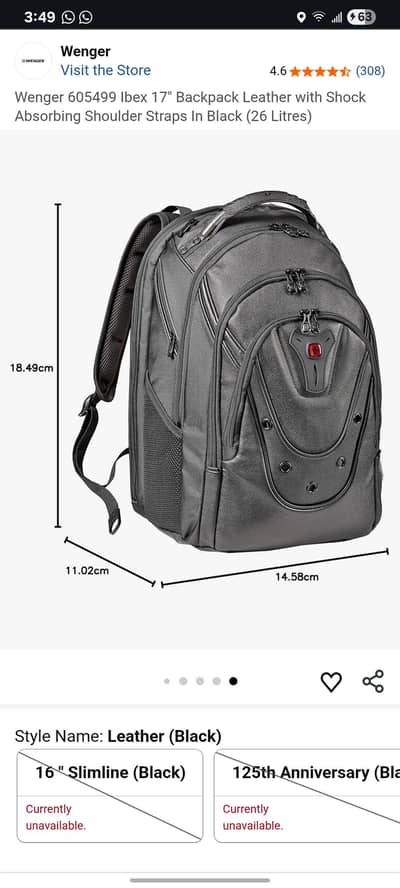 wenger imported bag for sale contact=0308/7513/757