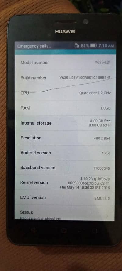Huawei Y635