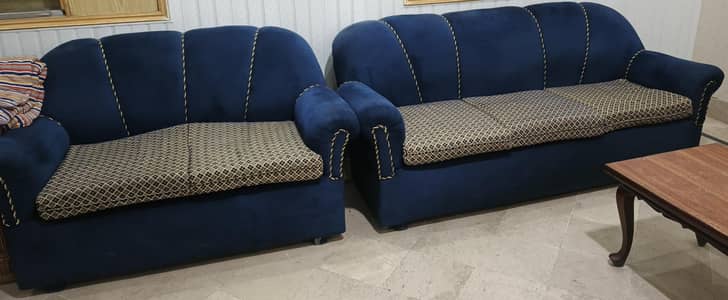 3*2*2 Blue Sofa Set