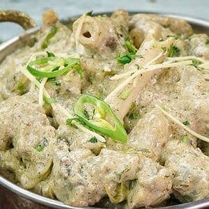 White chicken handi karahi homemade