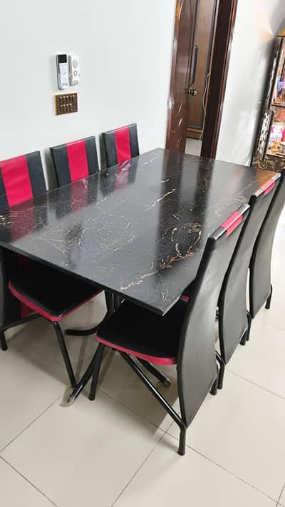 Dining Table With Six Chairs With Comfort Seating Quality