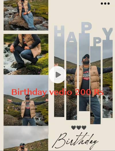 HD Birthday Anniversary Video | 200 Rs | Sample Free