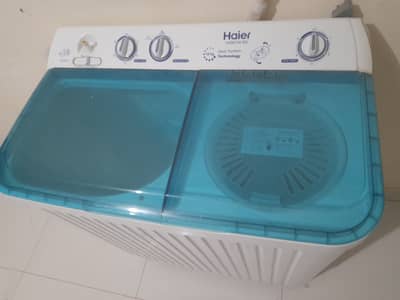 Semi automatic haier 10 kg washing machine