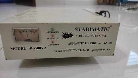 Stabimatic SF-500VA Automatic Voltage Regulator (Servo Motor Control)