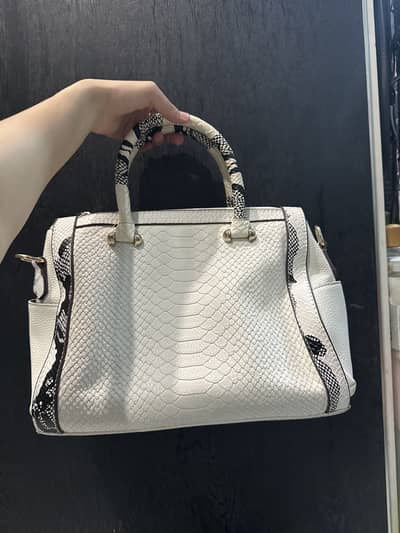 White and Black Bag
