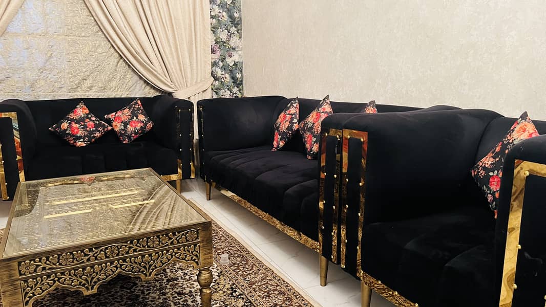 Brass sofa set 0