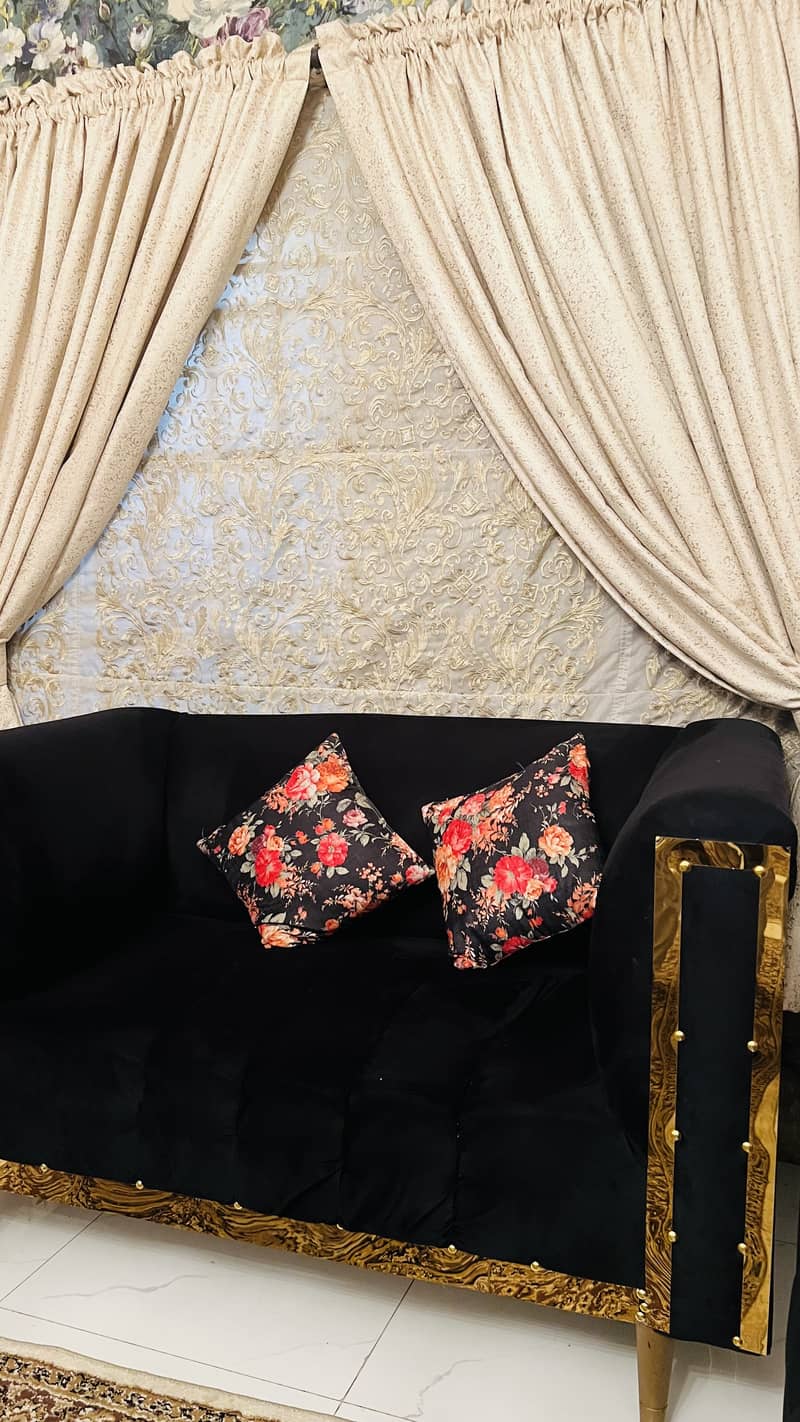 Brass sofa set 1